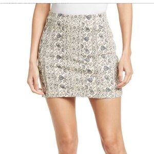 Free People Floral Mini Skirt- nwt
